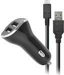 Steelplay Car Charger Double USB & Cable Type-C 2m