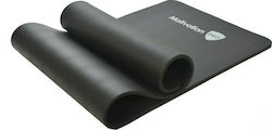 MotivationPro Covor de exerciții fizice Yoga/Pilates Negru cu curea de transport (183x61x1cm)
