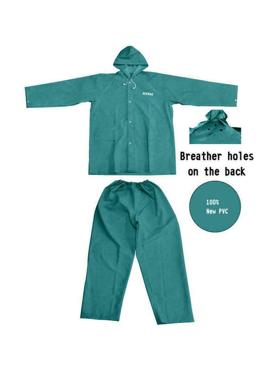Total Waterproof and Windproof Work Suit Turquoise