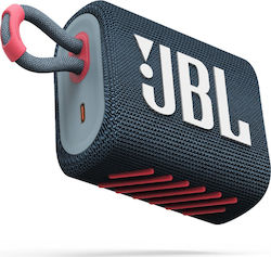 JBL Go 3 Waterproof Bluetooth Speaker 4.2W with Battery Duration up to 5 hours Blue/Pink