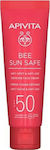 Apivita Bee Sun Safe Anti-Spot & Anti-Age Αδιάβροχη Αντηλιακή Κρέμα Προσώπου SPF50 50ml