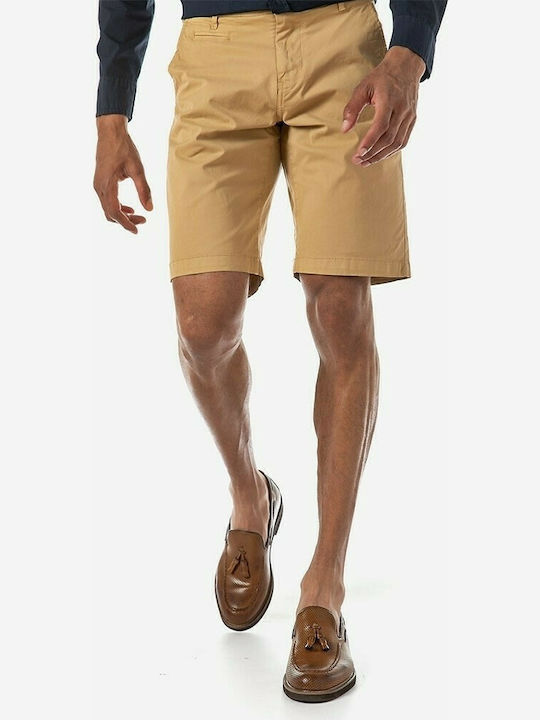 Brokers Jeans Men's Chino Monochrome Shorts Camel