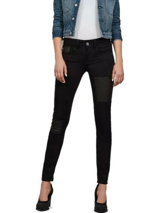 G-Star Raw Women's Jeans Mid Rise in Skinny Fit Black
