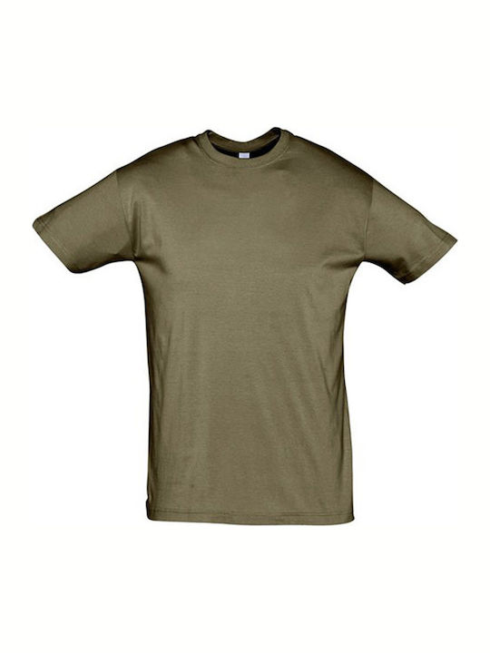 Sol's Regent Werbe-T-Shirt in Khaki Farbe