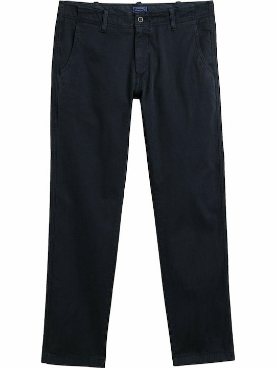 Gant Ανδρικό Παντελόνι Chino με Slim Εφαρμογή Navy Μπλε