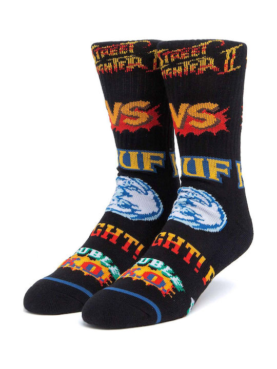 HUF Street Fighter Graphic Ανδρικές Κάλτσες με Σχέδια Μαύρες