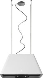 Elica Ikona Light WH/F/60 Νησίδα 60cm Λευκή