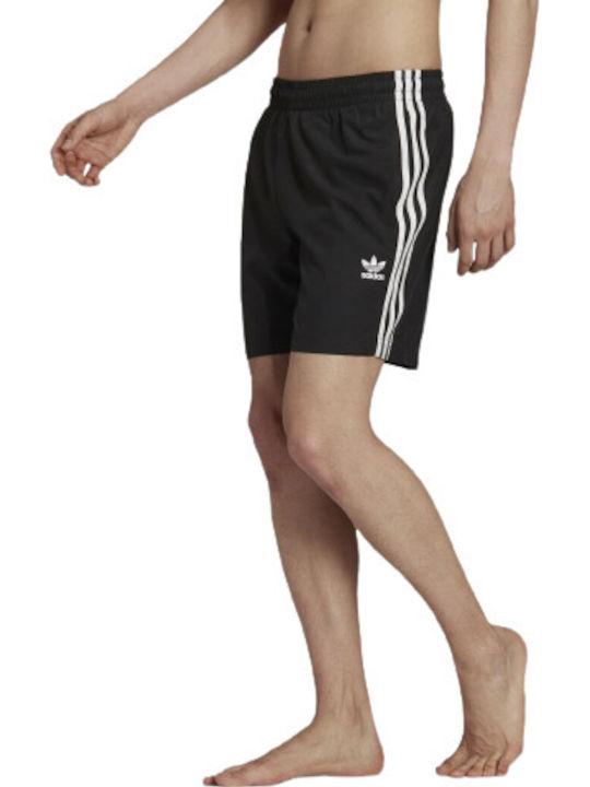 Adidas Adicolor Classics 3-Stripes Costum de baie pentru bărbați Pantaloni scurți Negru