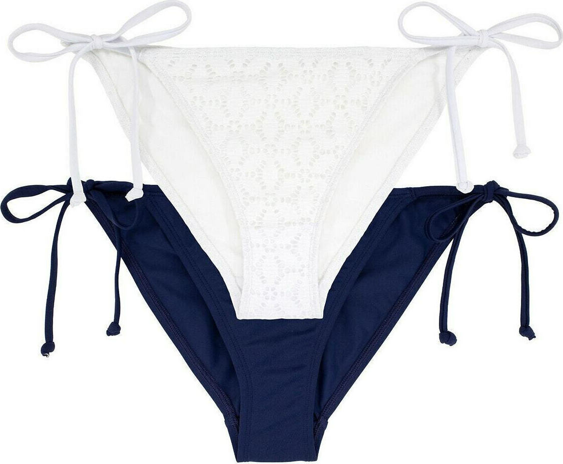 Dorina Cambia 2 Pack Bikini Slip με Κορδονάκια Navy Blue White