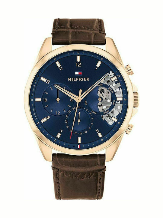 Tommy Hilfiger Baker Ρολόι Μπαταρίας με Δερμάτινο Λουράκι