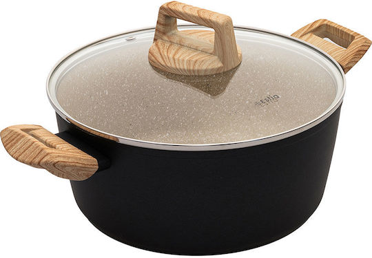 Estia Earth Βαθιά Κατσαρόλα από Αλουμίνιο 4.3lt / 24cm