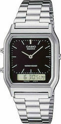 Casio Vintage Edgy Ρολόι Μπαταρίας με Μεταλλικό Μπρασελέ