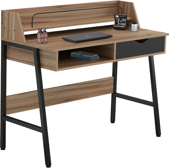 Birou Olivier 104x48x89cm Culoare Nuc - Negru