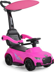 Moni Victory 2 in 1 311 Περπατούρα Ride On Αυτοκινητάκι με Χειρολαβή Ροζ για 12+ Μηνών