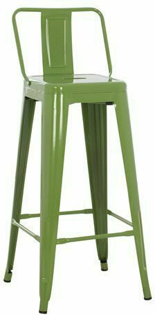 Metallischer Gartenhocker Melita Grün 43x43x100cm