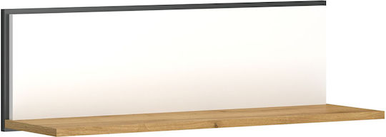 Shelf Wall Palmor 77x23.5x24.5cm Gold Oak / White