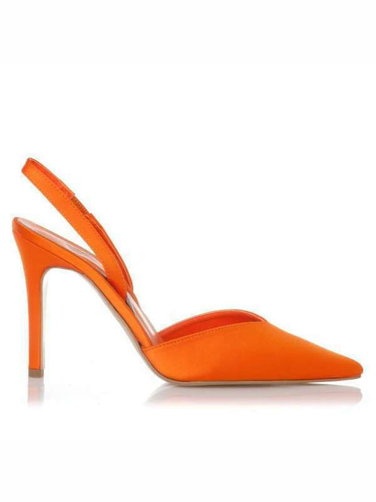 Sante Pointed Toe Stiletto Orange High Heels