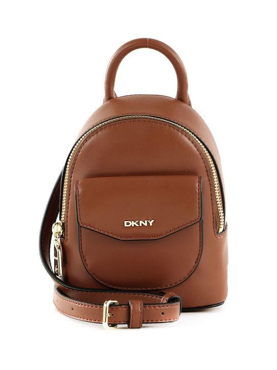 DKNY Miranda Women's Leather Backpack Tabac Brown