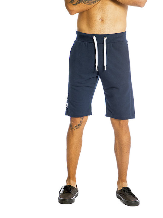 Paco & Co Men's Sports Monochrome Shorts Navy Blue