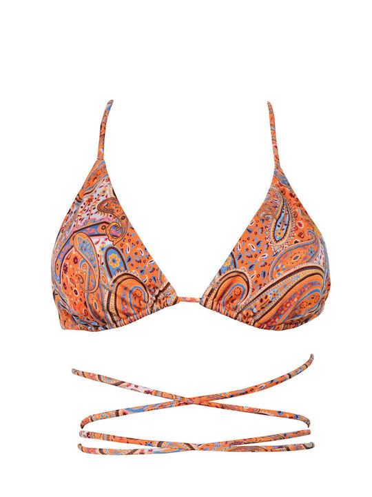 Rock Club BP 2232 Bikini Τριγωνάκι Floral Πορτοκαλί Skroutz gr