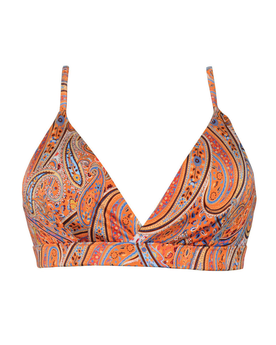 Rock Club BP 2232 Bikini Τριγωνάκι Floral Πορτοκαλί Skroutz gr