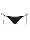 Karl Lagerfeld KL22WBT03 Bikini Slip με Κορδονάκια Μαύρο Skroutz gr