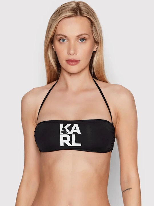 Karl Lagerfeld KL22WTP02 Bikini Μπουστάκι Καφέ Skroutz gr