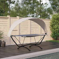 vidaXL Αιώρα Υφασμάτινη με Βάση Κρεμ 274x114.5x171εκ.