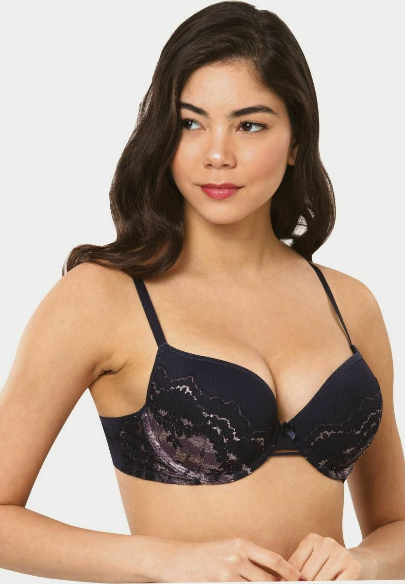 Norddiva Lingerie 3024 Navy Μπλε Σουτιέν Push Up Skroutz gr