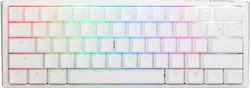 Ducky One 3 Mini Gaming Tastatură mecanică 60% cu Cherry MX Speed Silver switch-uri și iluminare RGB Pure White