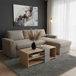 Belle Γωνιακός Καναπές Κρεβάτι 236x164x88εκ.
