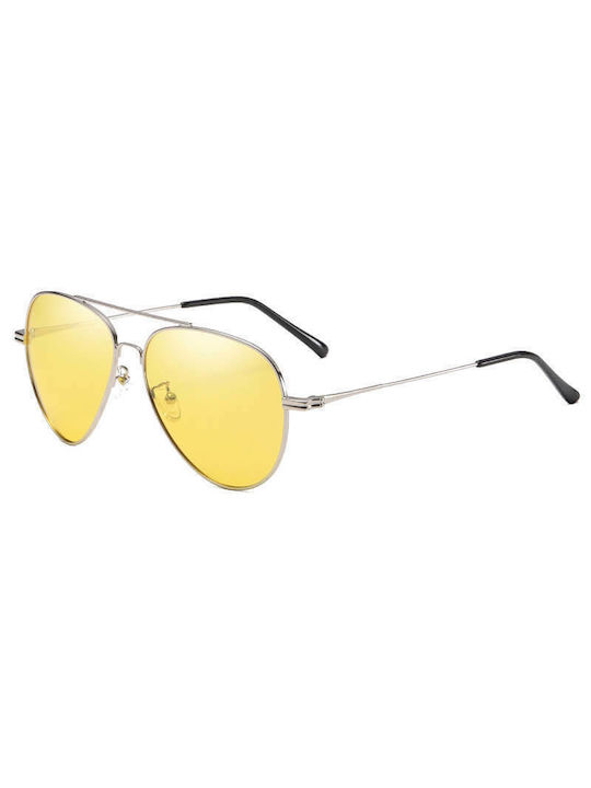 Moscow Mule Sunglasses with Silver Metal Frame and Gold Polarized Lens MM/2019105/2