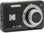 Kodak Pixpro FZ55 Compact Φωτογραφική Μηχανή 16MP Οπτικού Ζουμ 5x με Οθόνη 2.7" Μαύρη