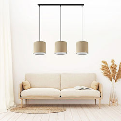 Megapap Morris Κρεμαστό Φωτιστικό Καφέ 55x15x70εκ.