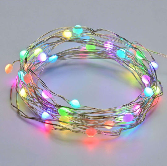50 Intelligente LED-Lichter 5 m RGB Lichterkette