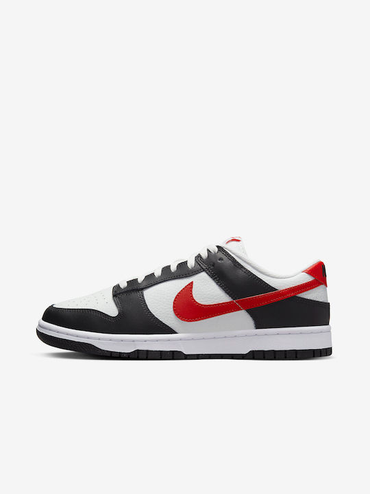 Nike Dunk Low Retro Sneakers Black / White / University Red