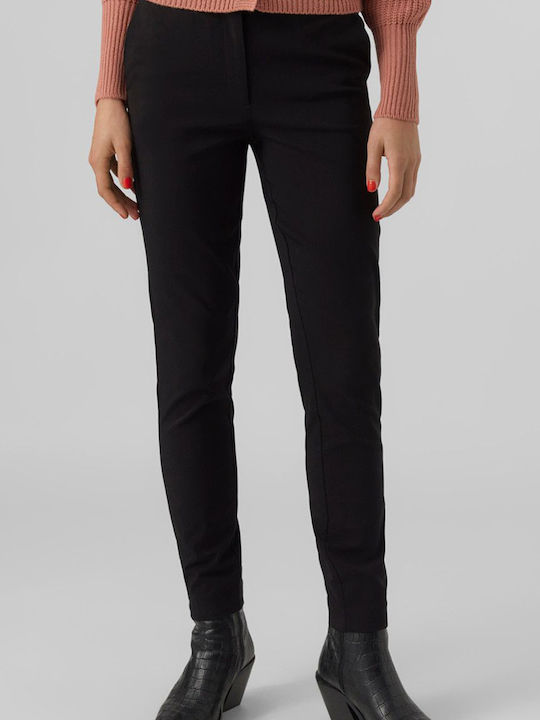 Vero Moda Women's Chino Trousers in Slim Fit Black