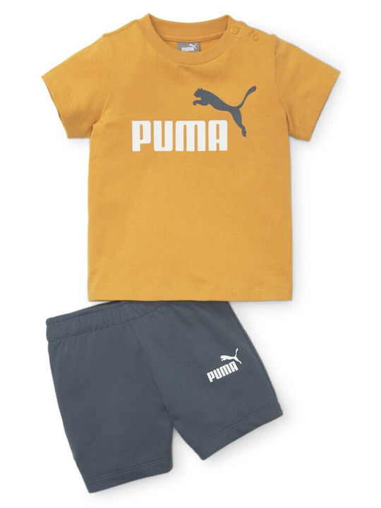 Puma Kids Clothing Set with Shorts with Shorts 2pcs Orange