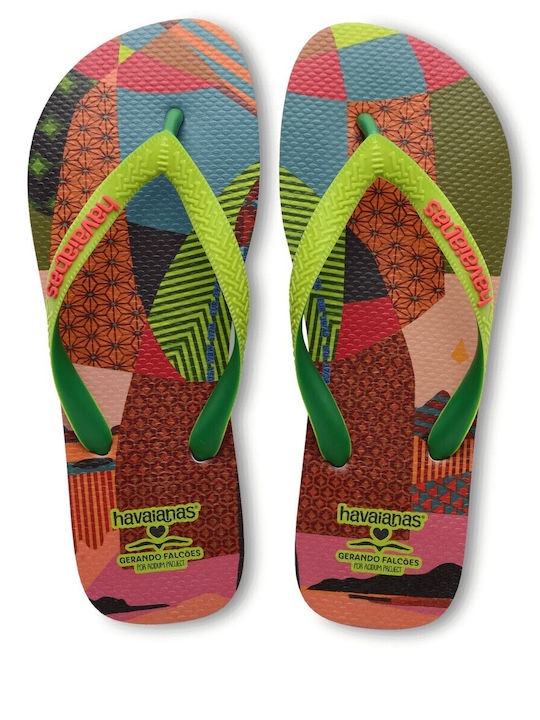 Havaianas Gerando Falcoes Frauen Flip Flops in Grün Farbe