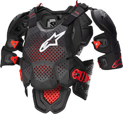 Alpinestars A-10 V2 CE-Schutzstufe 2 Motocross-Thorax Anthrazit/Schwarz/Rot