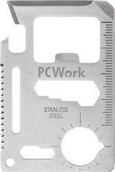 Pcwork Multitool Card Silver 240-0018