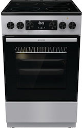 Gorenje Freistehend mit Keramikkochfeldern Inox GEC5C41SG