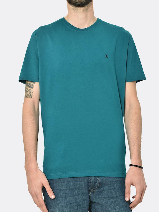 The Bostonians Men's T-Shirt Monochrome Petrol Blue