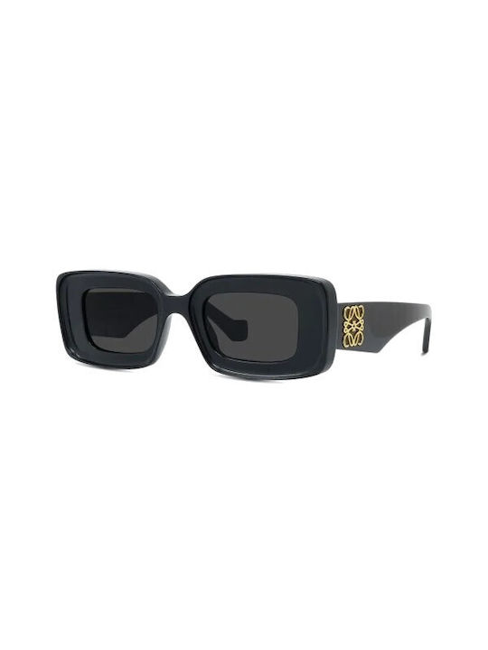 Loewe Дамски Слънчеви очила с Черно Пластмасов Рамка и Черно Леща LW40101I 81A