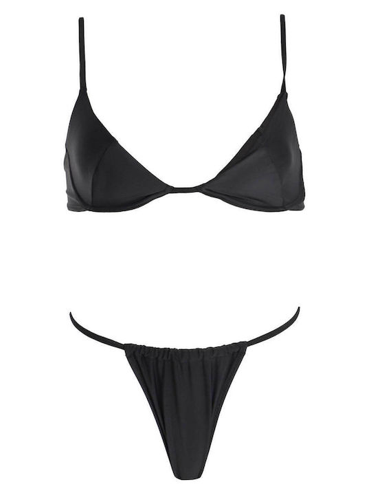 Urban Classics TB4111 00007 Set Bikini Με Ενίσχυση Ψηλόμεσο Μαύρο