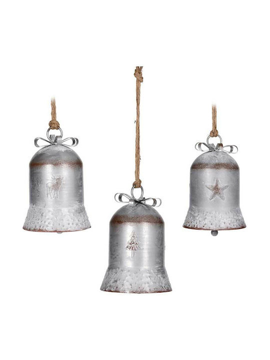 Glocke Metallisch Silber Weihnachtsbaumschmuck 21x21cm