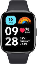 Xiaomi Redmi Watch 3 Active Водоустойчив с Пулсомер (Черно)