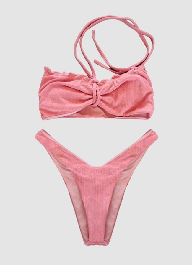 Parizianista Set Bikini Με Ενίσχυση Ψηλόμεσο Ροζ Skroutz gr