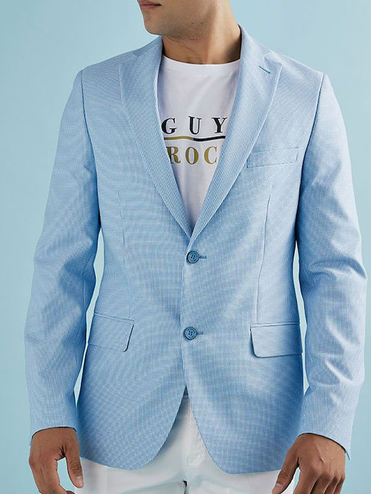 Guy Laroche Men's Suit Jacket Light Blue