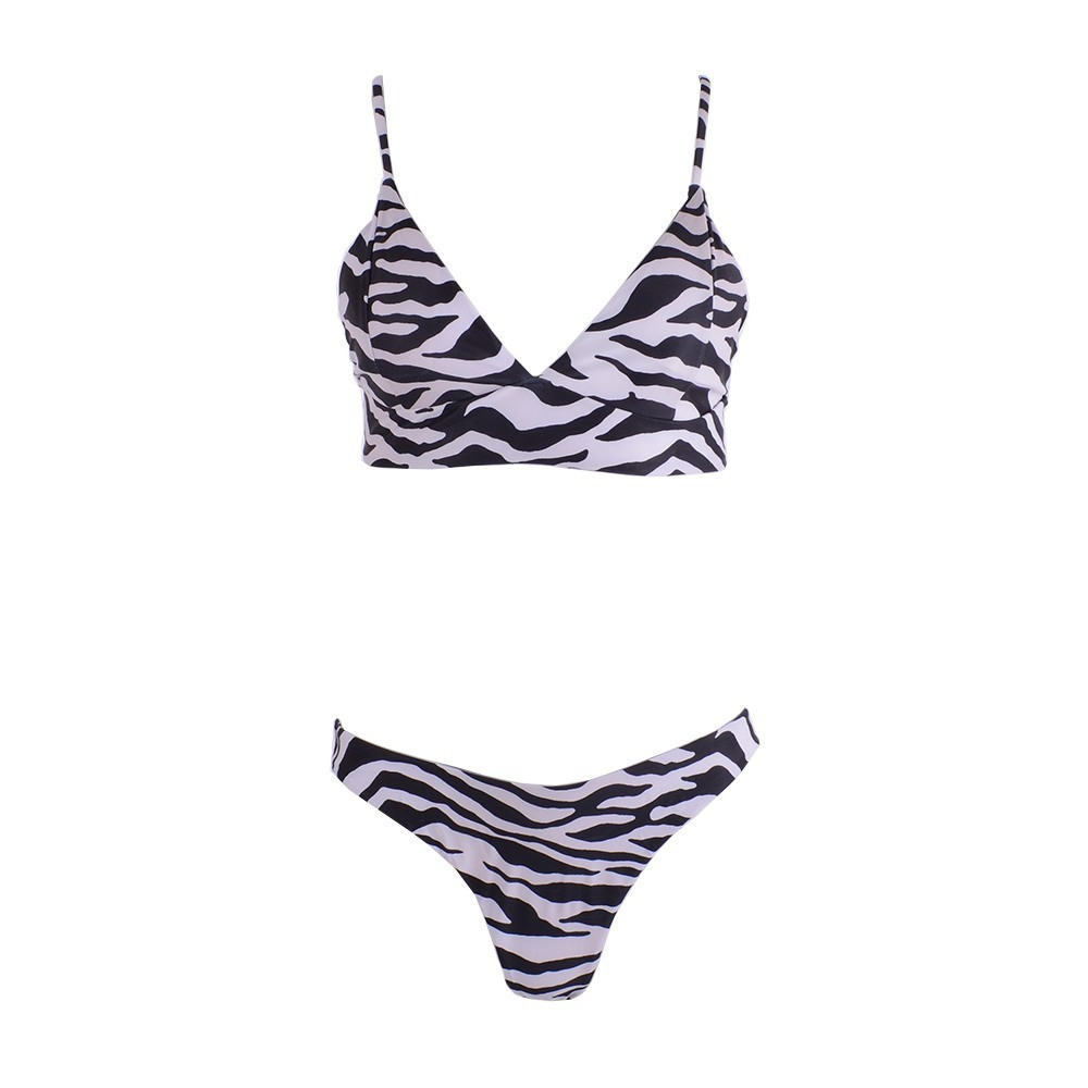 Famous Shoes Set Bikini Τριγωνάκι Animal Print CP202301 RICEWHITE